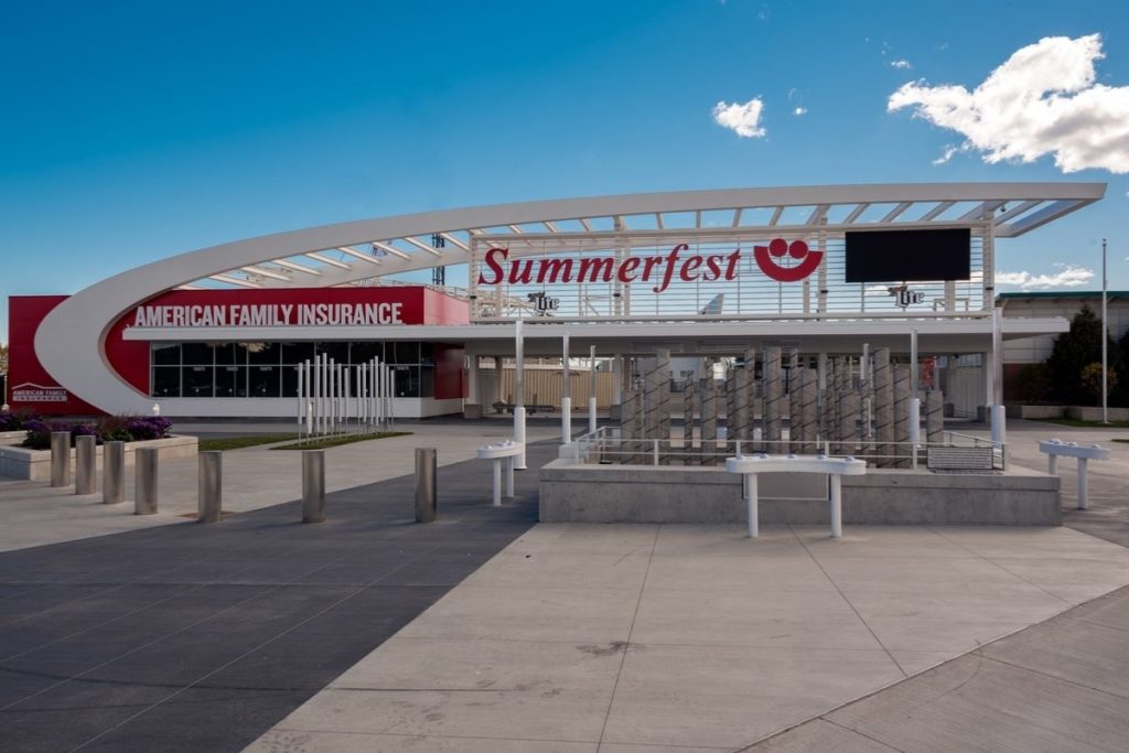 The main entrance to Summerfest in Milwaukee